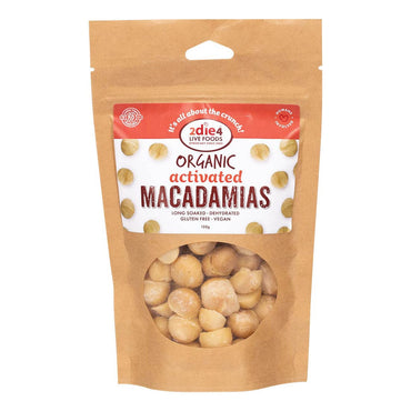 2Die4 Live Foods Organic Activated Macadamias 120g